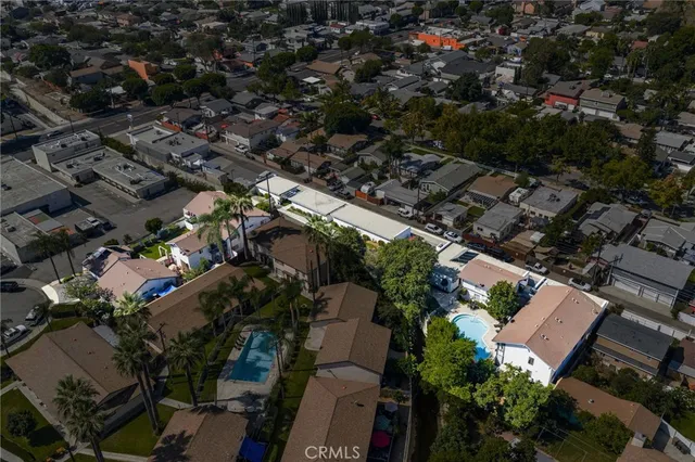 an aerial view of a city