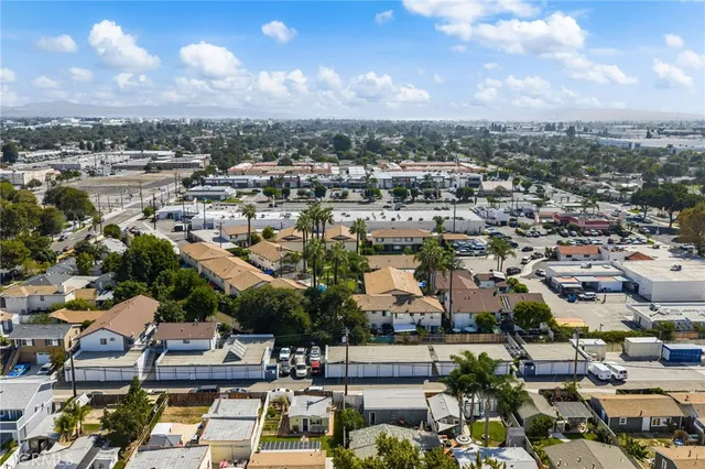 an aerial view of a city