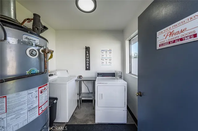 a room with storage and utility