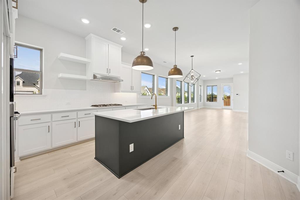 1837 Lightner Road Van Alstyne, TX 75495 - Photo 17 of 30 a kitchen with kitchen island cabinets and sink