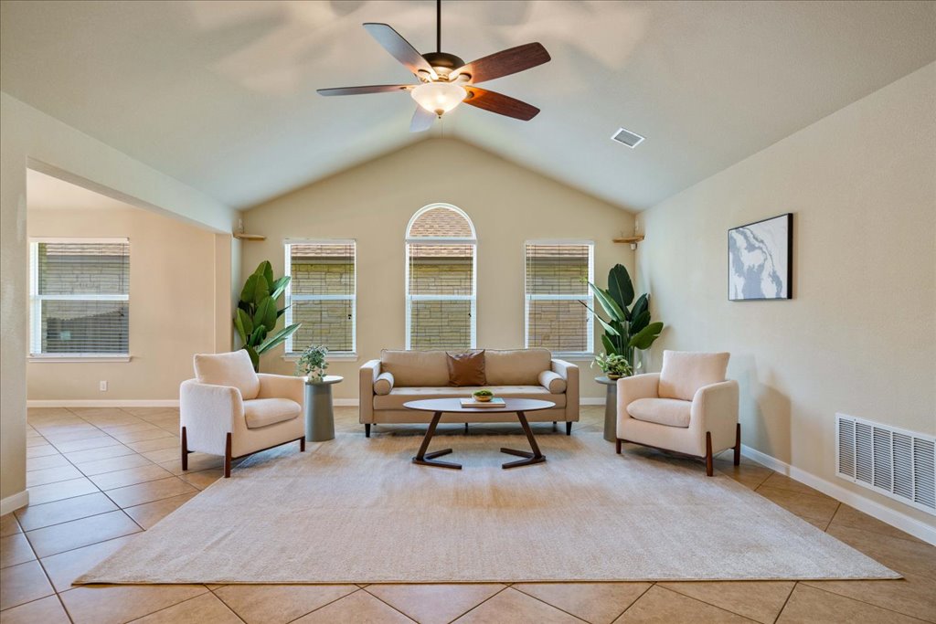 1810 Laminar Creek Road Cedar Park, TX 78613 - Photo 5 of 25 a living room with furniture and a large window