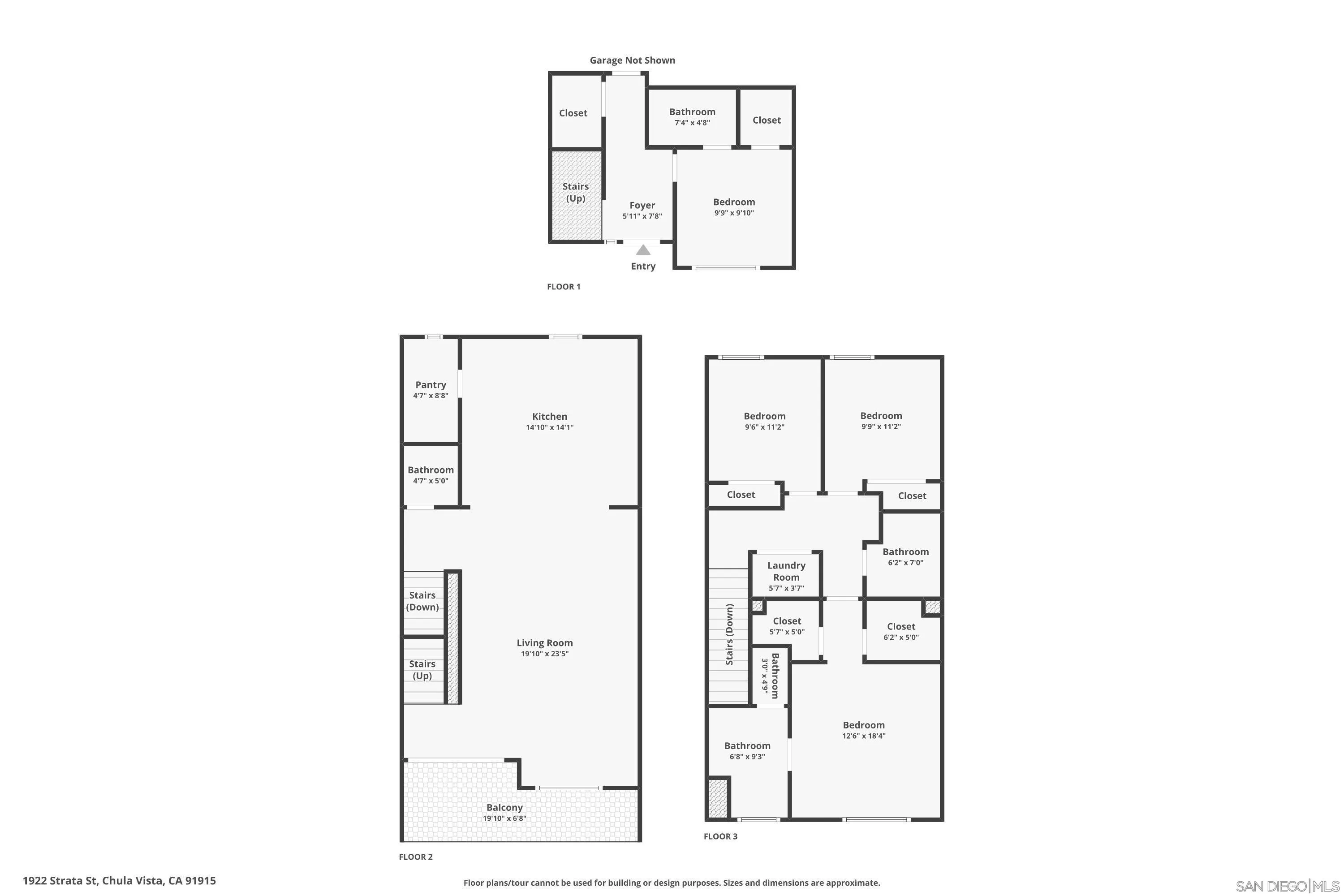 1922 Strata Street, Unit 5 Chula Vista, CA 91915 - Photo 45 of 45 a picture of a floor plan