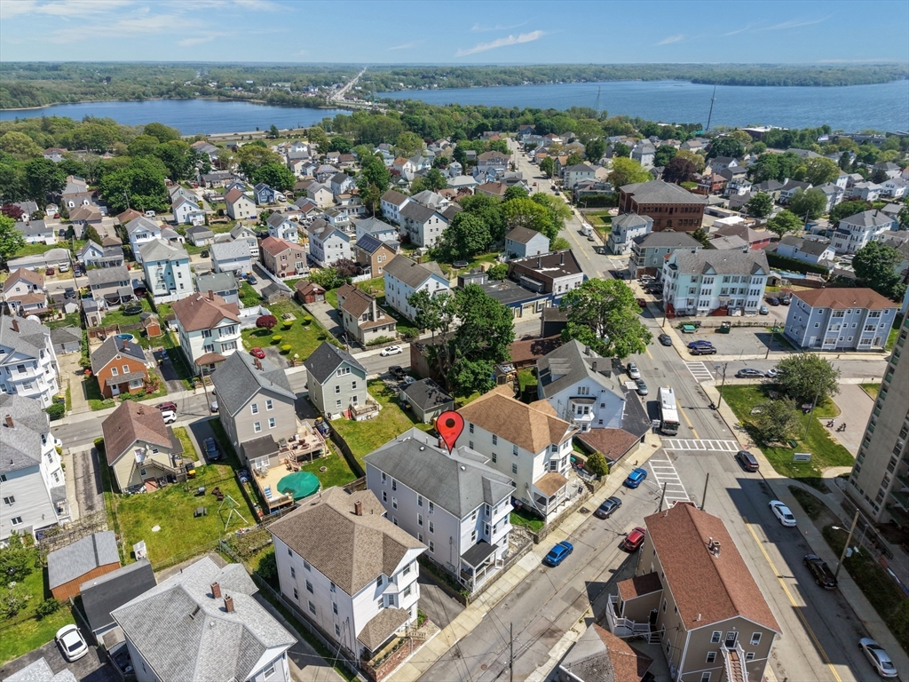 196 Irving Street Fall River, MA 02723 - Photo 32 of 34 an aerial view of a city with lots of residential buildings