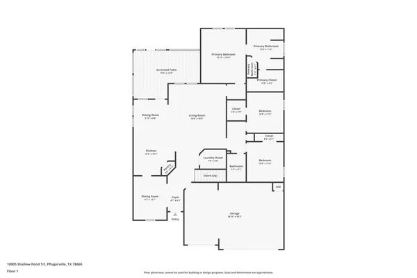 $459,500 | 18905 Shallow Pond Trail, Pflugerville, TX 78660