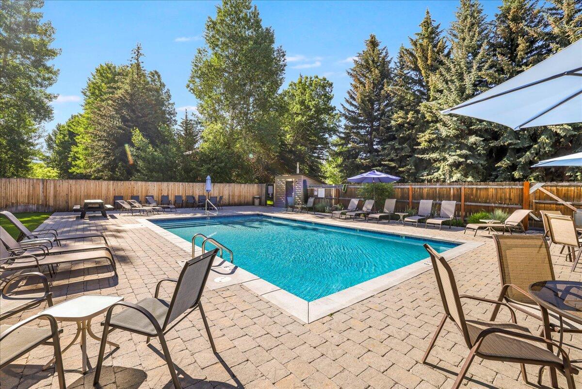 121 4 Seasons Way, Unit 13 Ketchum, ID 83340 - Photo 46 of 51 Plenty of entertaining space at pool