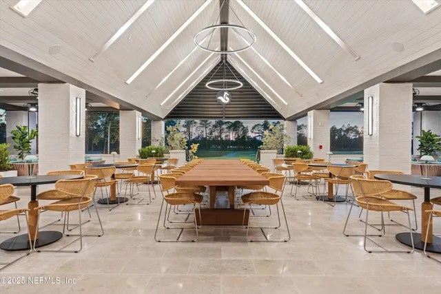 a view of a lake with a city