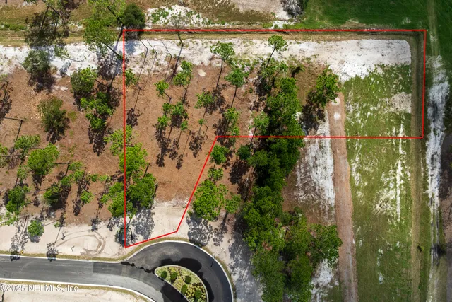 a view of a garden from a balcony