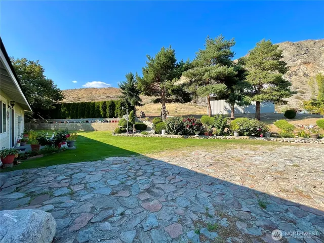 a view of ocean view with a mountain view