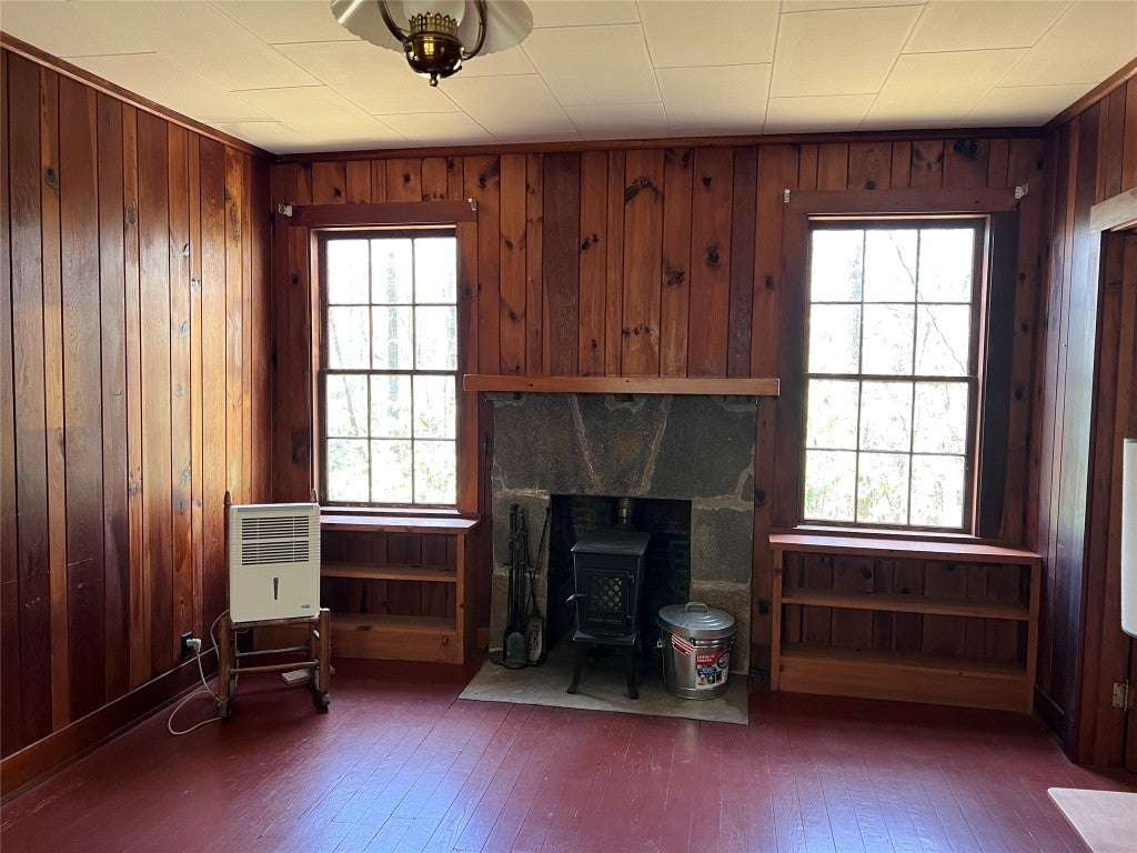 101 Brooks Road Highlands, NC 28741 - Photo 28 of 34 cottage Living room w/wood stove in fireplace