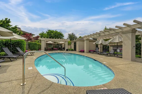 a view of a garden with flowers