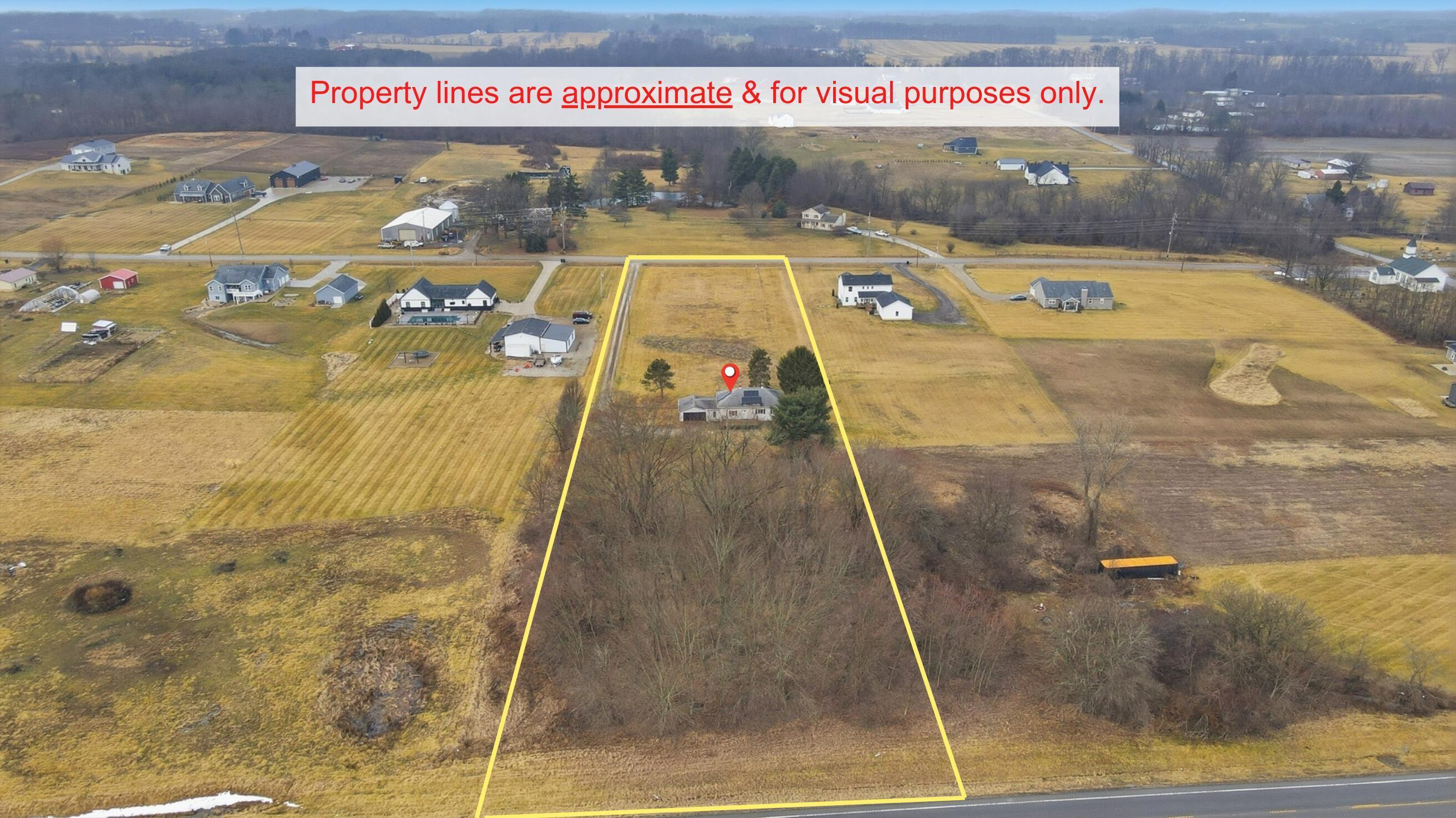 4840 Tschopp Road Northeast Lancaster, OH 43130 - Photo 3 of 58 Approximate Lot Lines - 4840 Tschopp Road NE, Lancaster, OH 43130