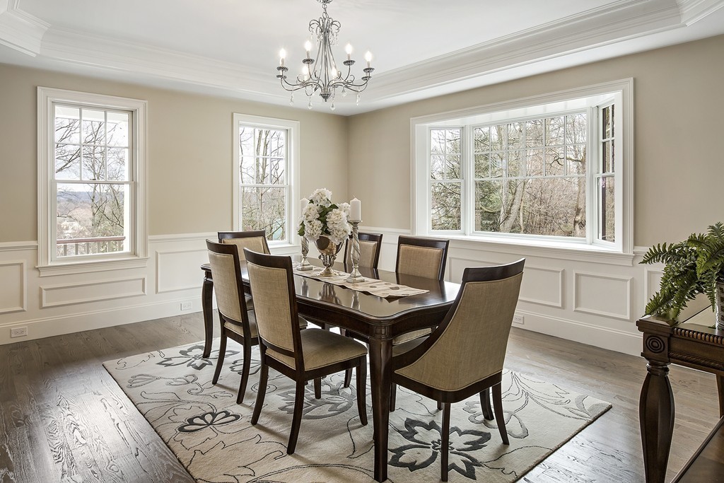 6 Johnson Road Winchester, MA 01890 - Photo 14 of 30 a view of a dining room with furniture window and outside view
