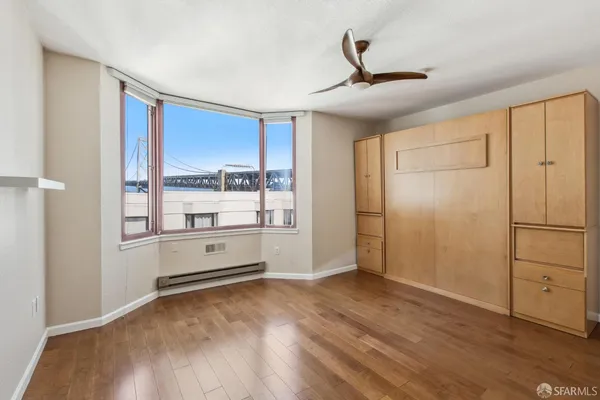 a view of a balcony and front door
