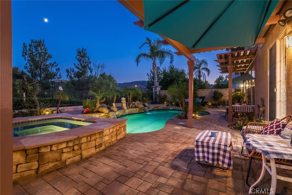25808 Tennyson Lane Stevenson Ranch, CA 91381 - Photo 63 of 74 a view of outdoor space yard deck patio and swimming pool