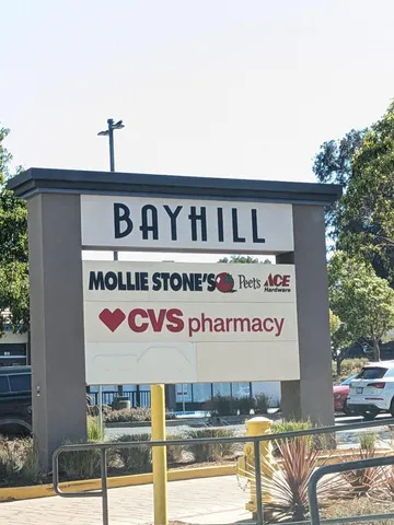 a car parked on the side of a parking