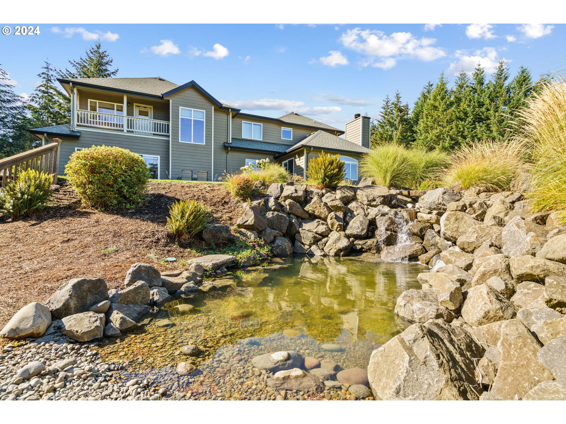 25241 Hall Road Cheshire, OR 97419 - Photo 42 of 48 a view of a house with a yard