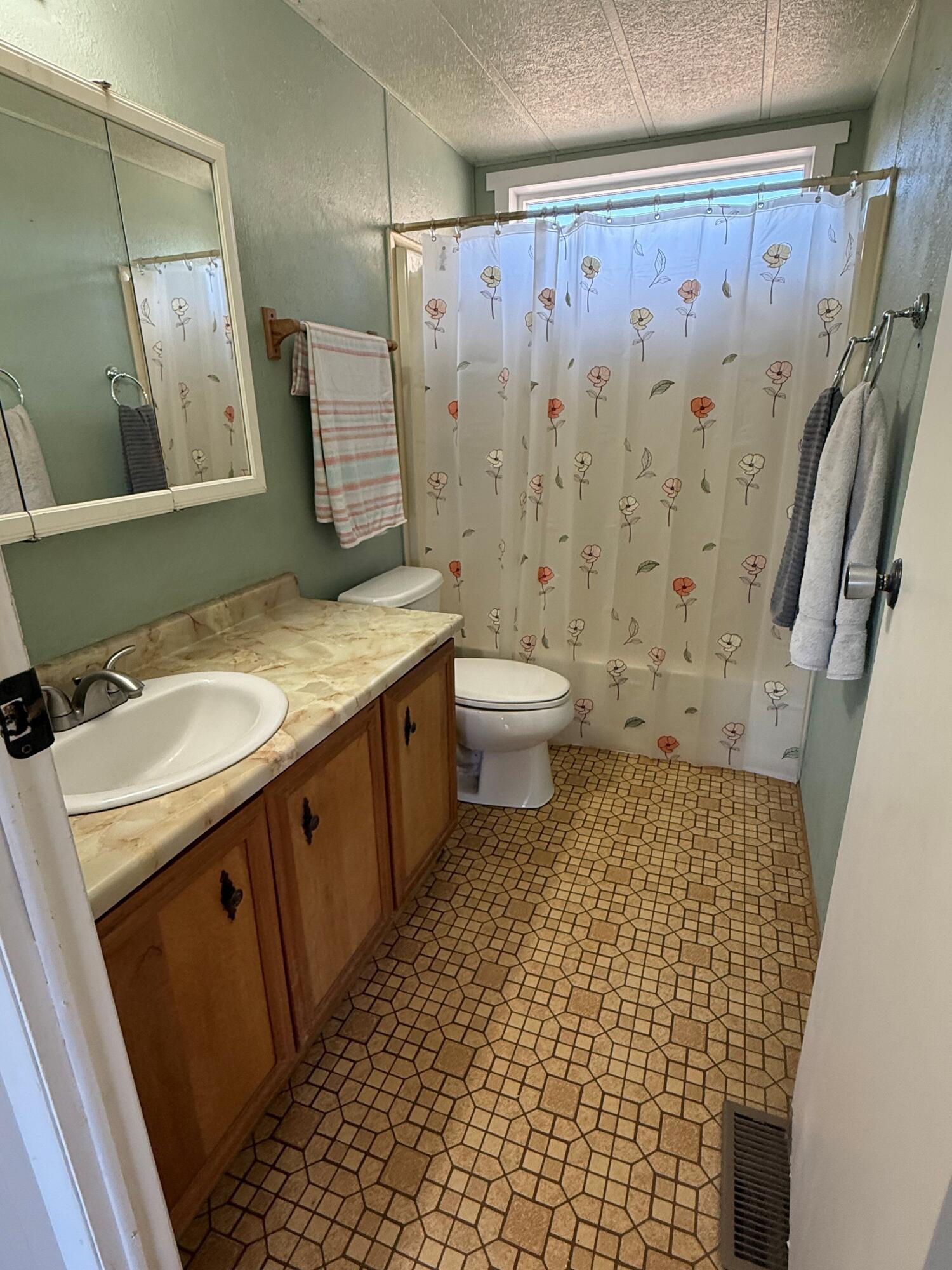 17550 Maupin Road Malin, OR 97632 - Photo 23 of 62 a bathroom with a sink a toilet and shower