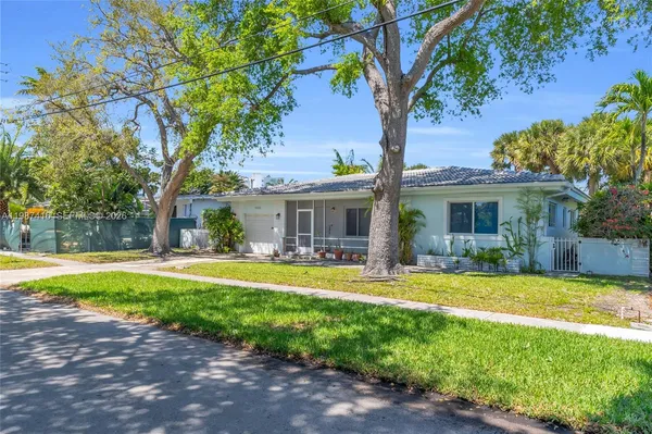 a view of a house with swimming pool and a yard