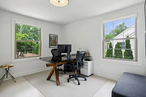 a view of a workspace with a window