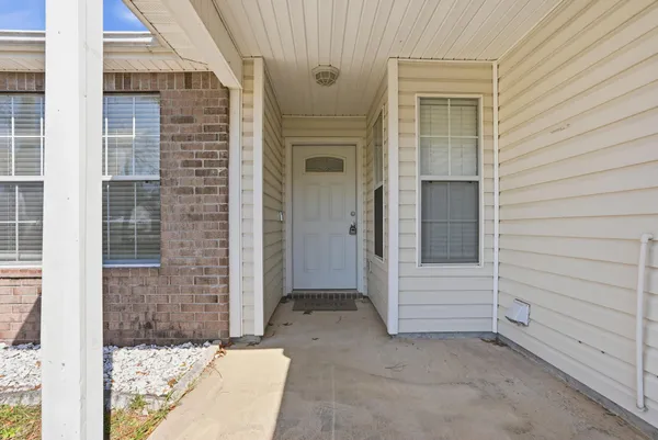 a view of entryway door