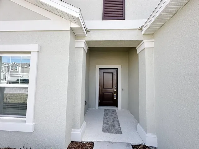 a view of an front door