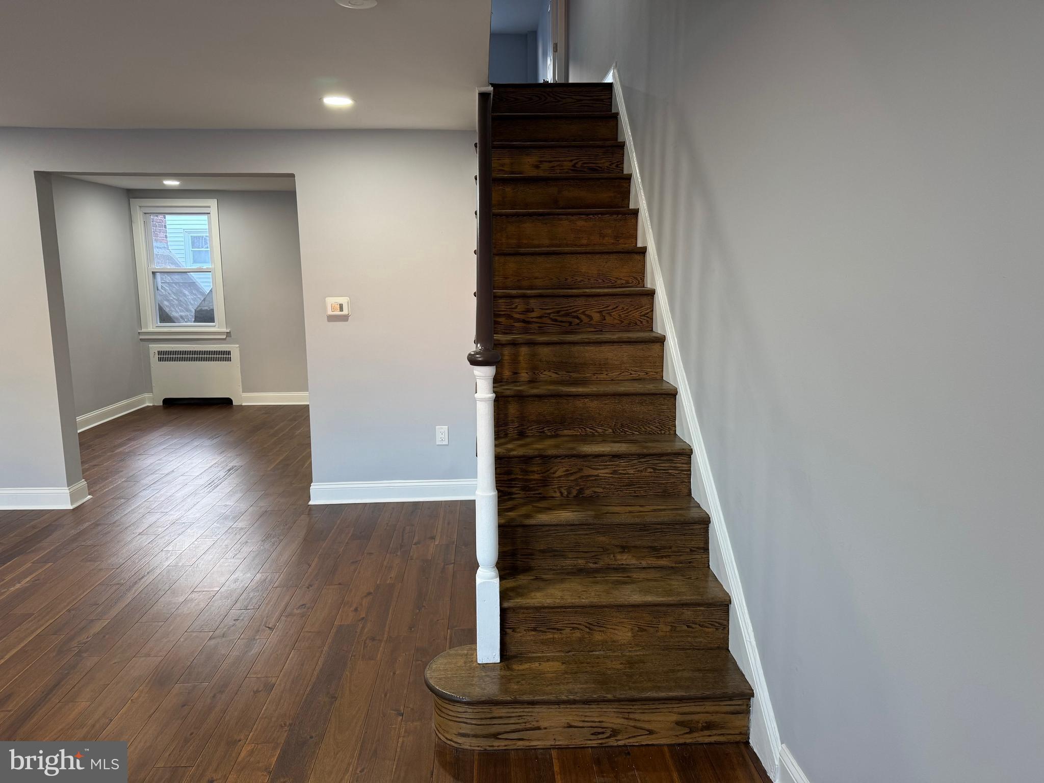 126 Richfield Road Upper Darby, PA 19082 - Photo 4 of 21 a view of entryway and hall with wooden floor