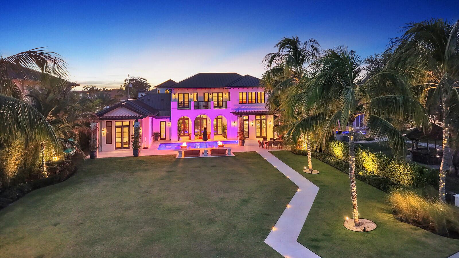 14140 Paradise Point Road Palm Beach Gardens, FL 33410 - Photo 118 of 148 a view of swimming pool with a yard