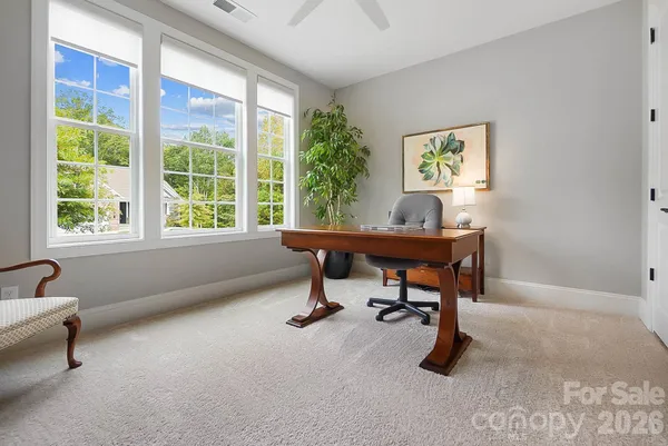 a workspace with a window