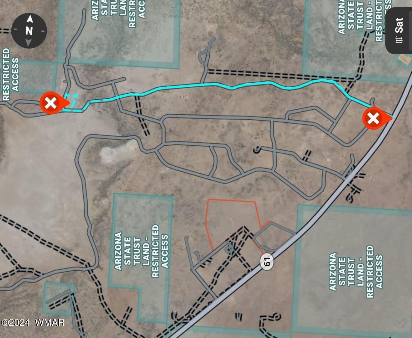 8500 / Mesa Redondo Ranch Road Concho, AZ 85924 - Photo 3 of 16 Screenshot_20240620_214331_onX Hunt