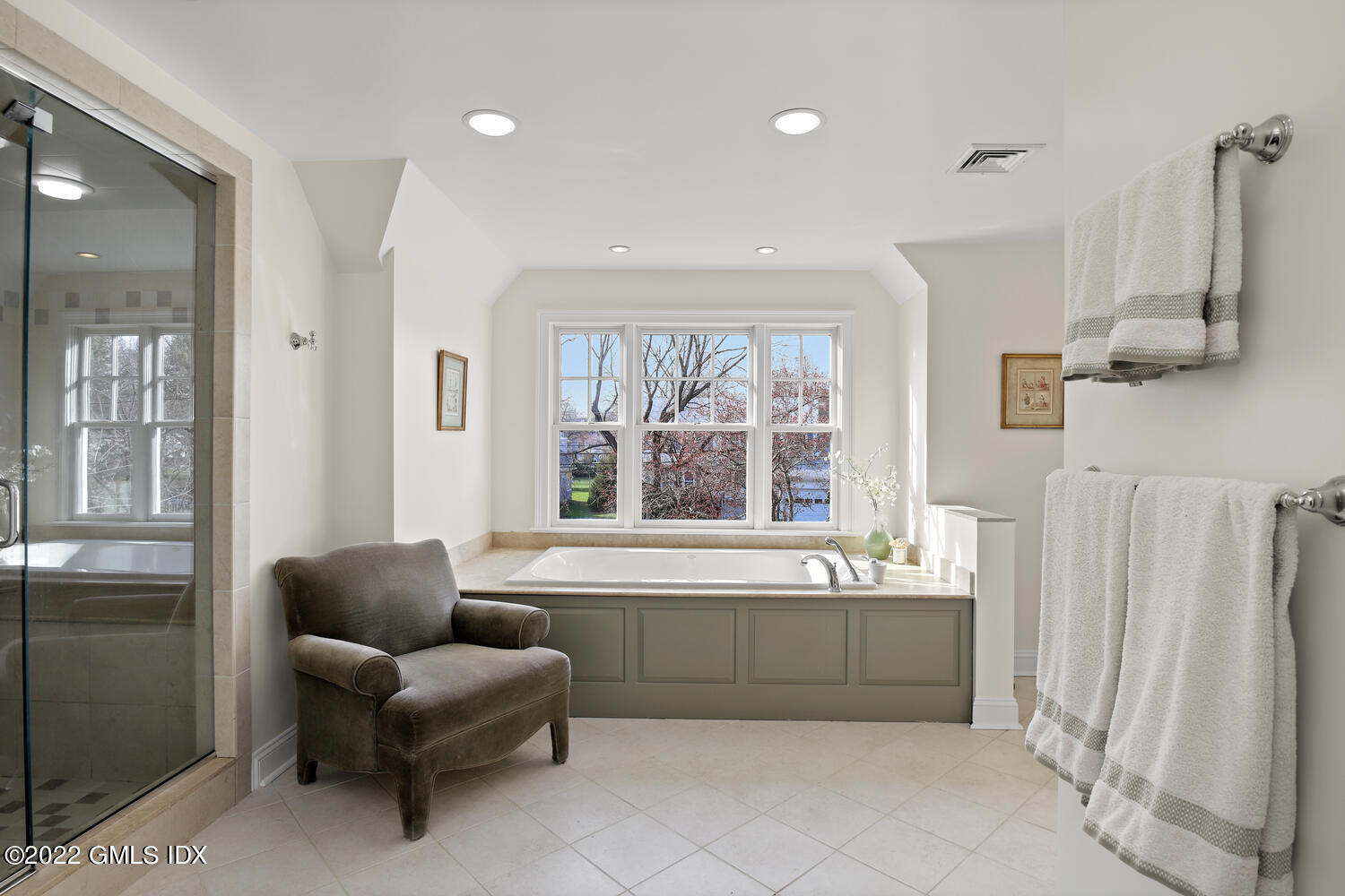 4 Rainbow Drive Riverside, CT 06878 - Photo 37 of 59 a living room with furniture and a large window