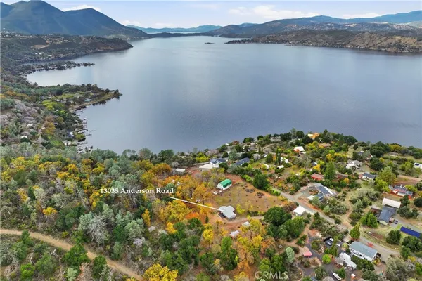 a view of lake with mountain