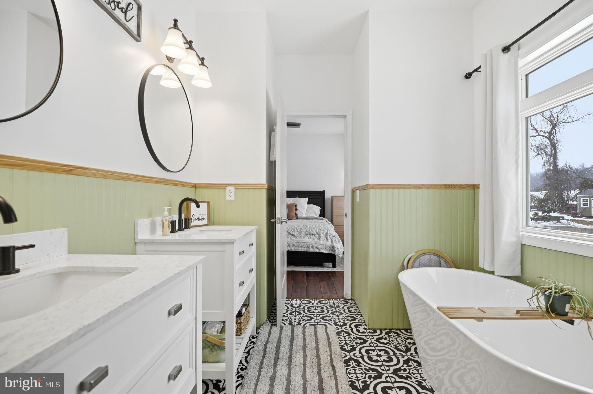 7466 Meadow View Lane Rixeyville, VA 22737 - Photo 20 of 41 Chic bathroom with vintage charm and elegance.