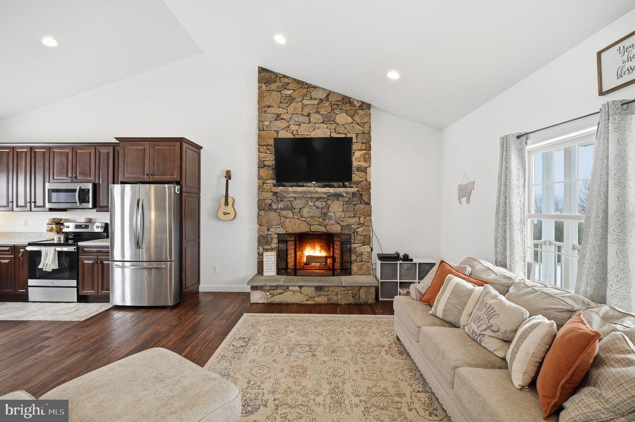7466 Meadow View Lane Rixeyville, VA 22737 - Photo 6 of 41 Cozy living space with stone fireplace charm.