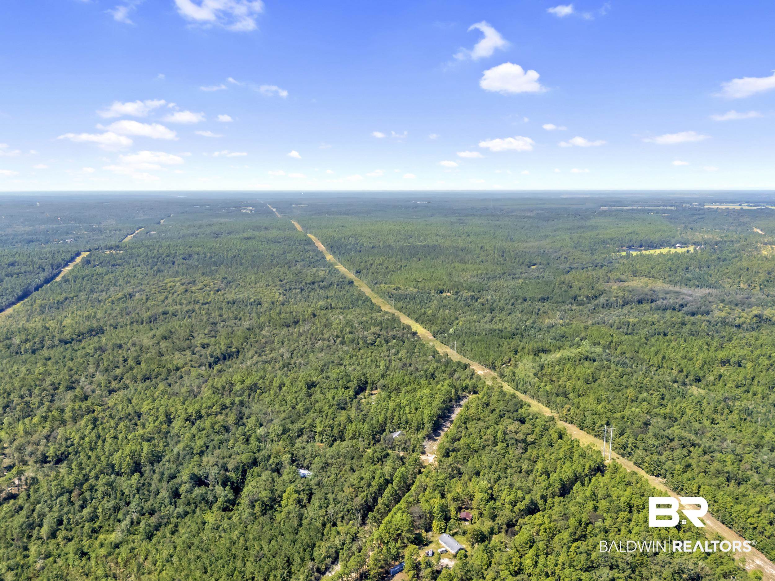 0 Arden Road Chunchula, AL 36521 - Photo 14 of 18 Aerial view of a heavily wooded area