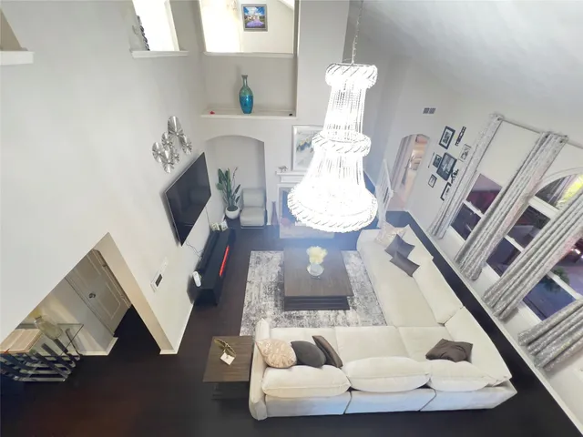 a view of a hallway view with staircase