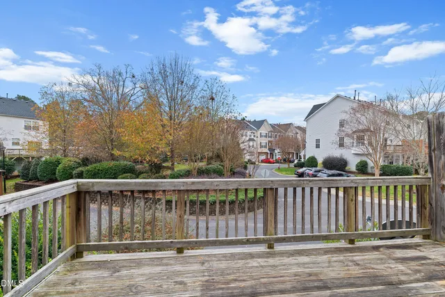 a view of a street from a balcony