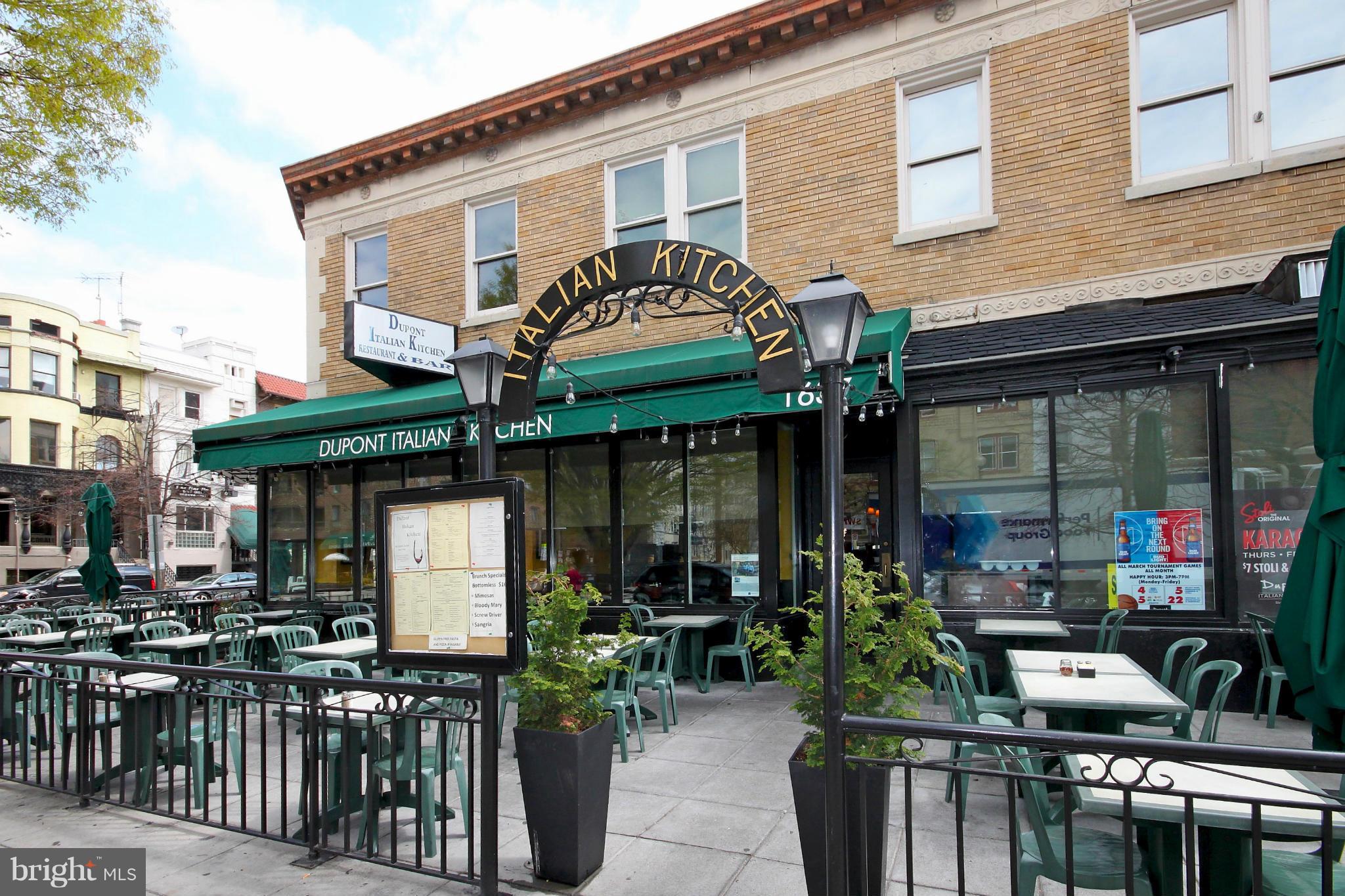 1727 R Street Northwest, Unit 101 Washington, DC 20009 - Photo 28 of 30 a view of a cafe with sitting area