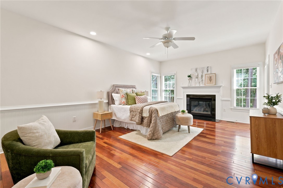 4701 Regal Oaks Road Glen Allen, VA 23059 - Photo 22 of 60 a living room with furniture and a fireplace