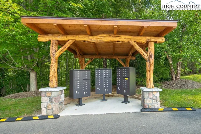 a view of a wooden bridge