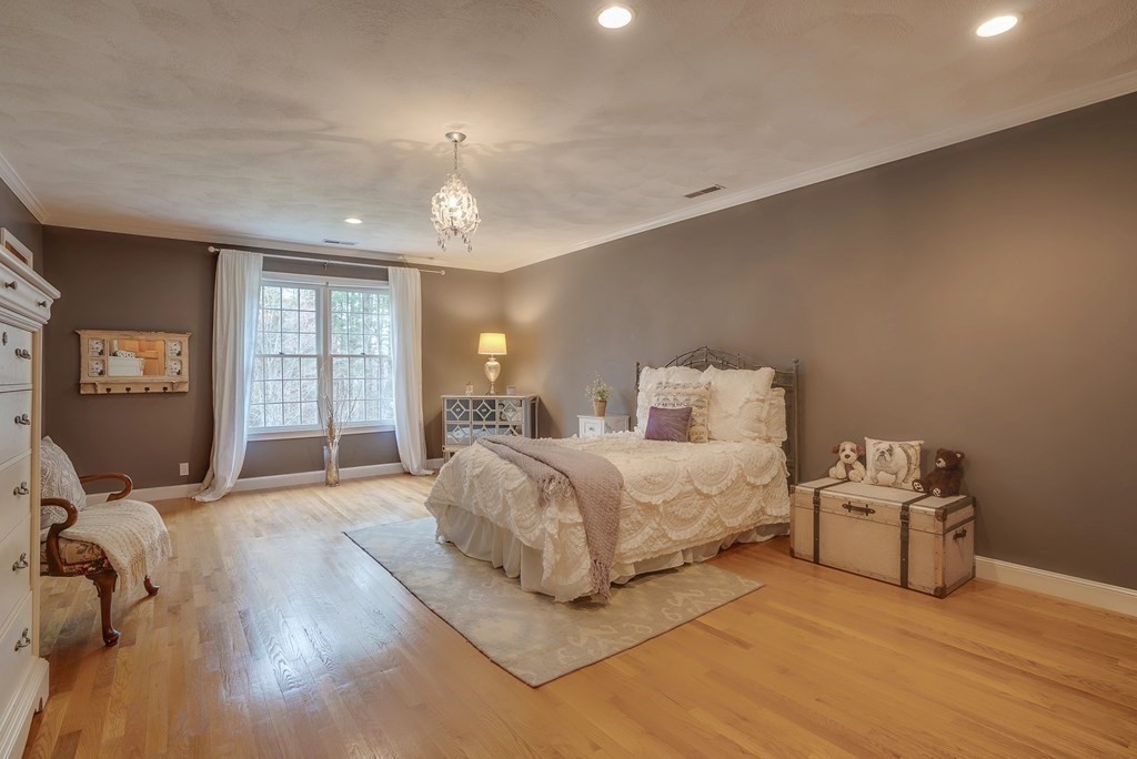 4 Paddock Lane Andover, MA 01810 - Photo 33 of 42 a spacious bedroom with a bed and wooden floor