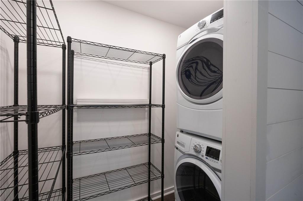 3871 Furr Avenue Powder Springs, GA 30127 - Photo 17 of 32 a view of a storage & utility room with a washer dryer