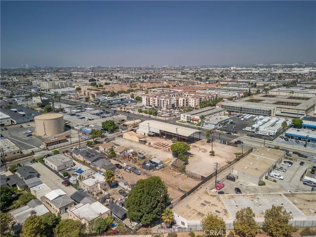 an aerial view of a city
