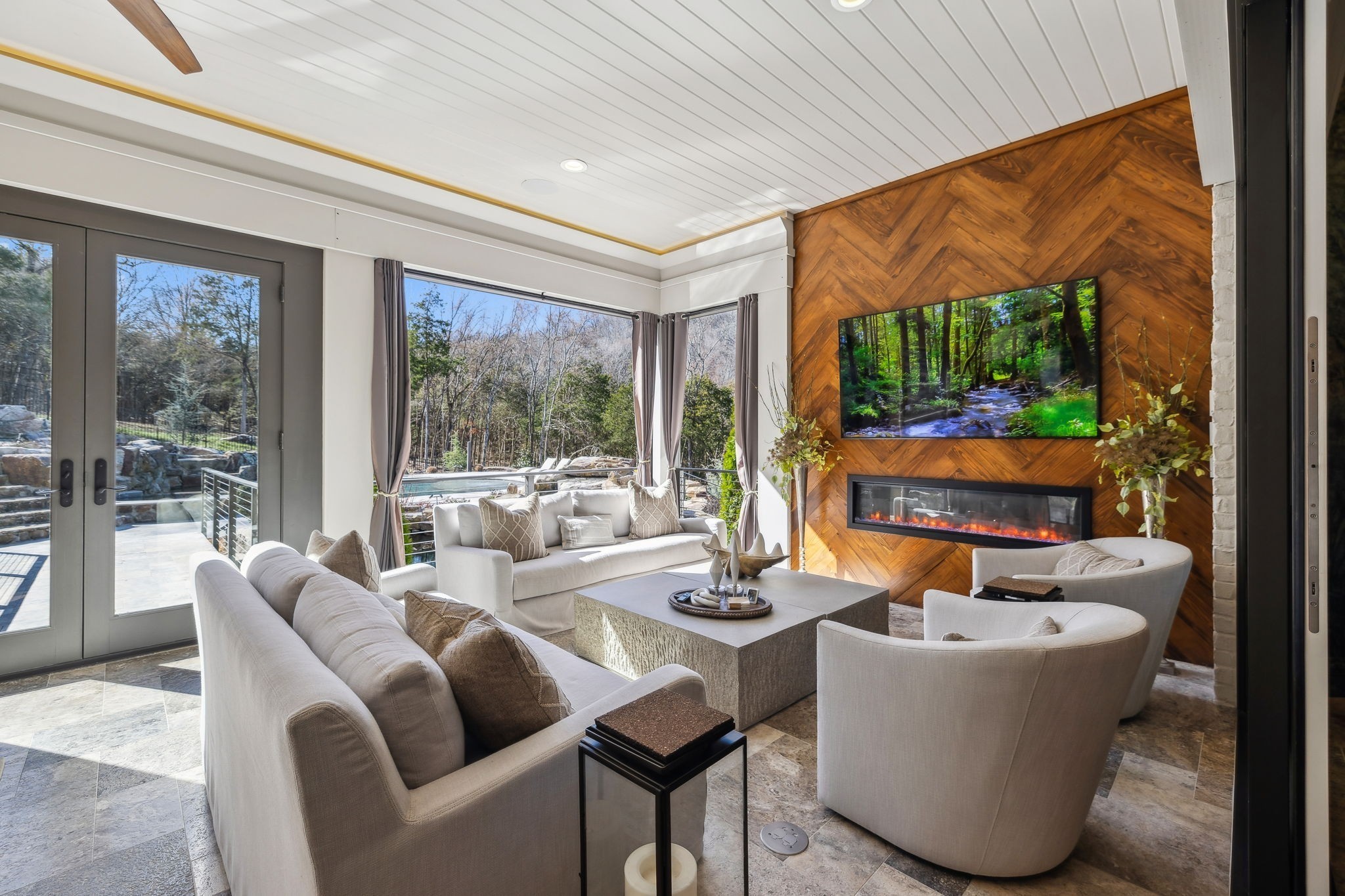 3235 Kinnard Springs Road Franklin, TN 37064 - Photo 52 of 99 a living room with furniture and a large window