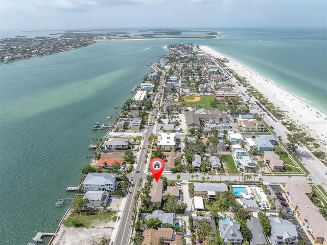 a city view with tall buildings