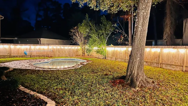 a view of a back yard