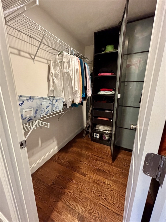 9 Endicott Street, Unit B Danvers, MA 01923 - Photo 13 of 42 a view of walk in closet with clothes and shoes
