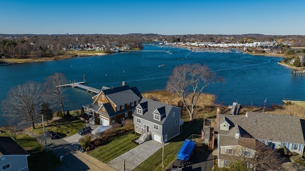 59 Riverview Avenue Danvers, MA 01923 - Photo 2 of 30 an aerial view of a house with a lake view