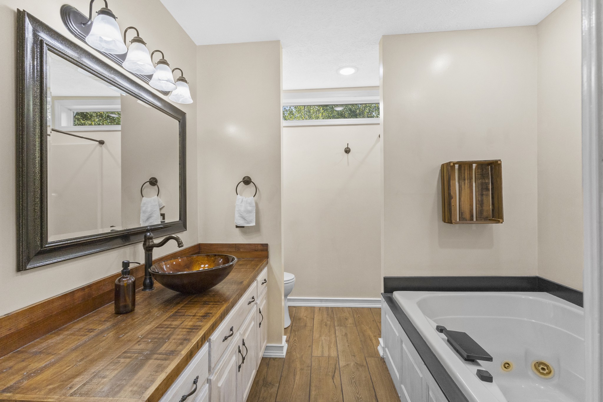 2960 Canoe Branch Road Lebanon, TN 37087 - Photo 50 of 80 a bathroom with a tub a sink and mirror