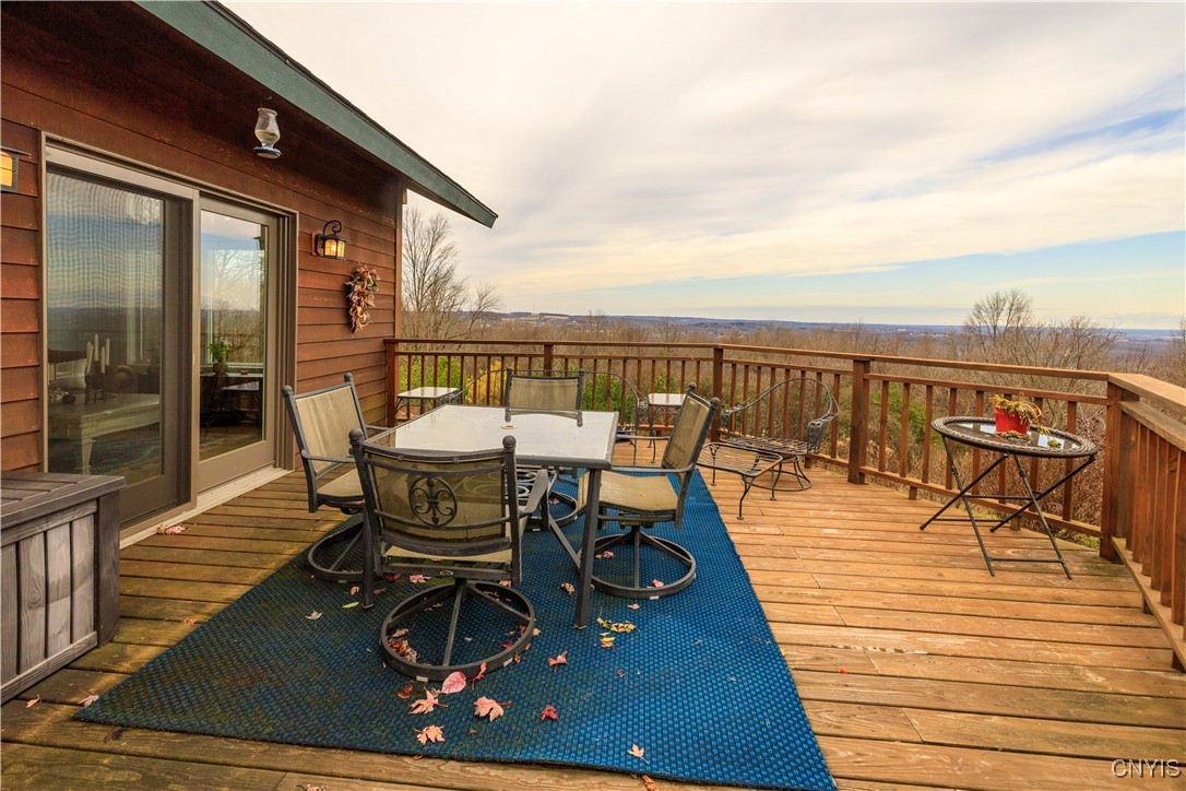 6987 Frank Long Road Pompey, NY 13078 - Photo 14 of 40 Private deck off the guest apartment offers views