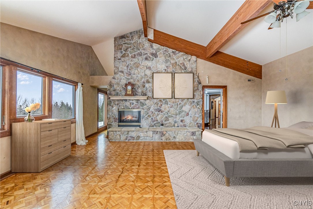 6987 Frank Long Road Pompey, NY 13078 - Photo 26 of 40 Picture your primary suite with balcony and a reso